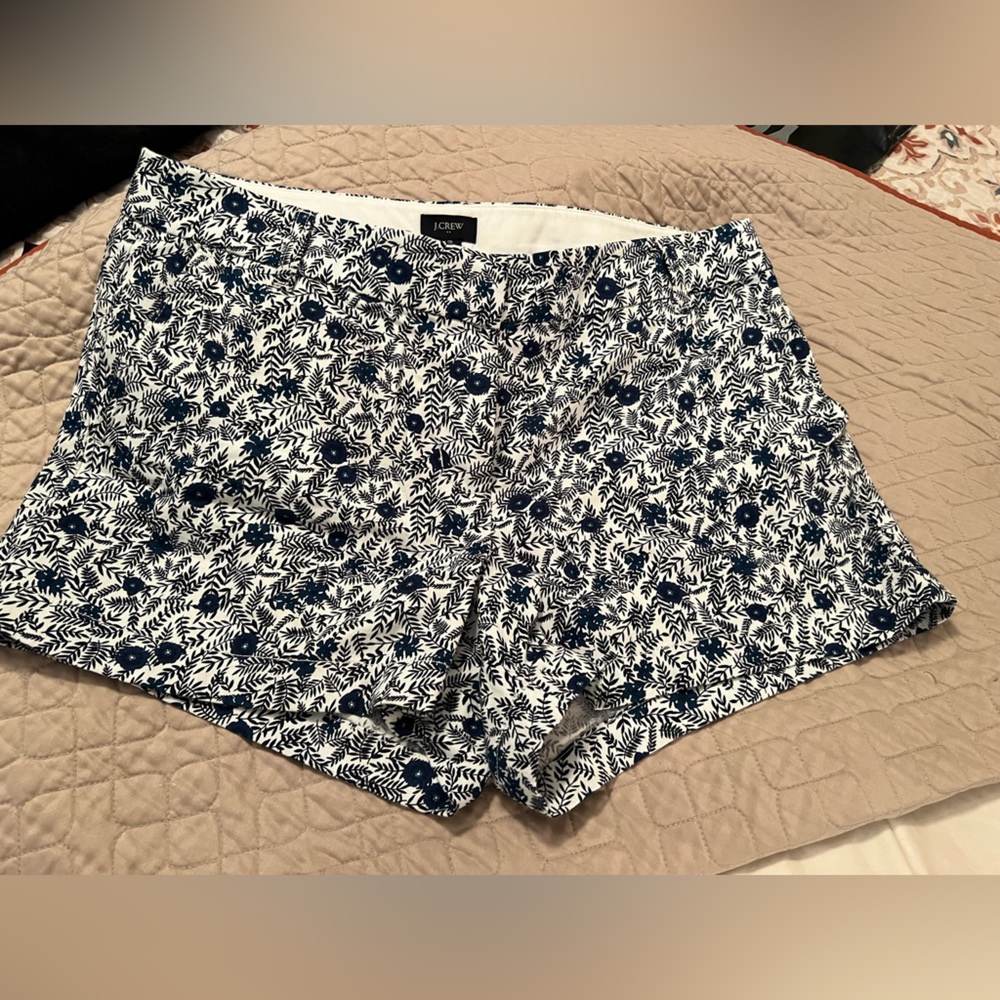 J Crew floral chino shorts sz 12